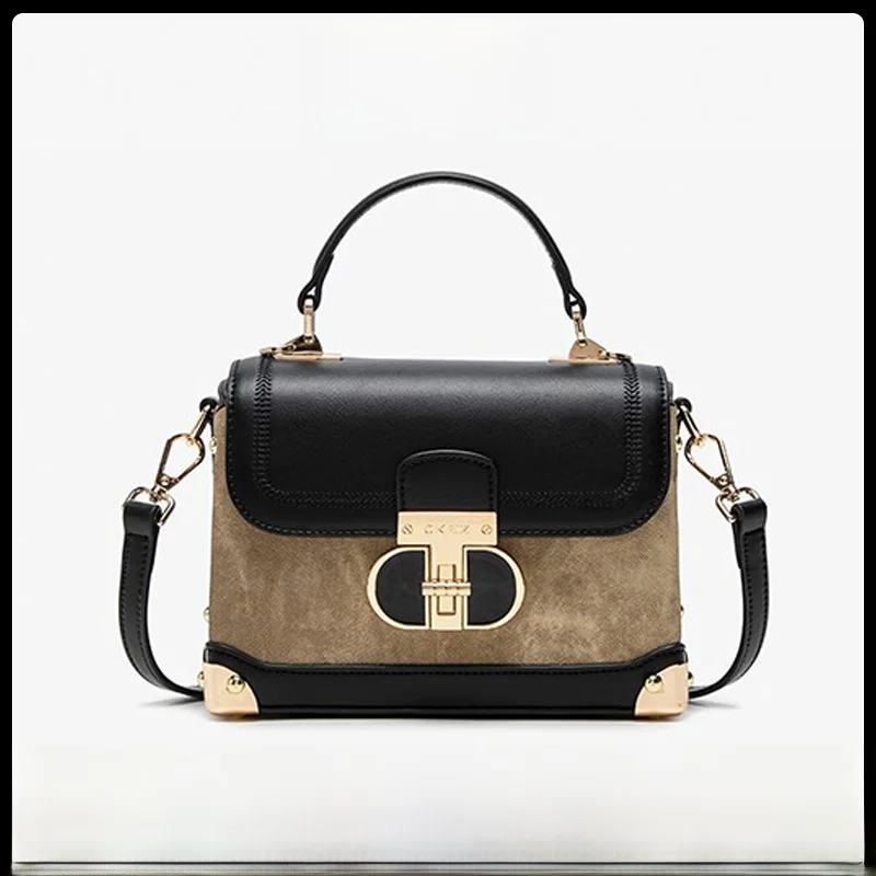 

EZ Color Blo Handbag Women's Crossbody Box Bag Versatile Faionable Soft PVC Leisure Lo Bule Closure oulder Bag