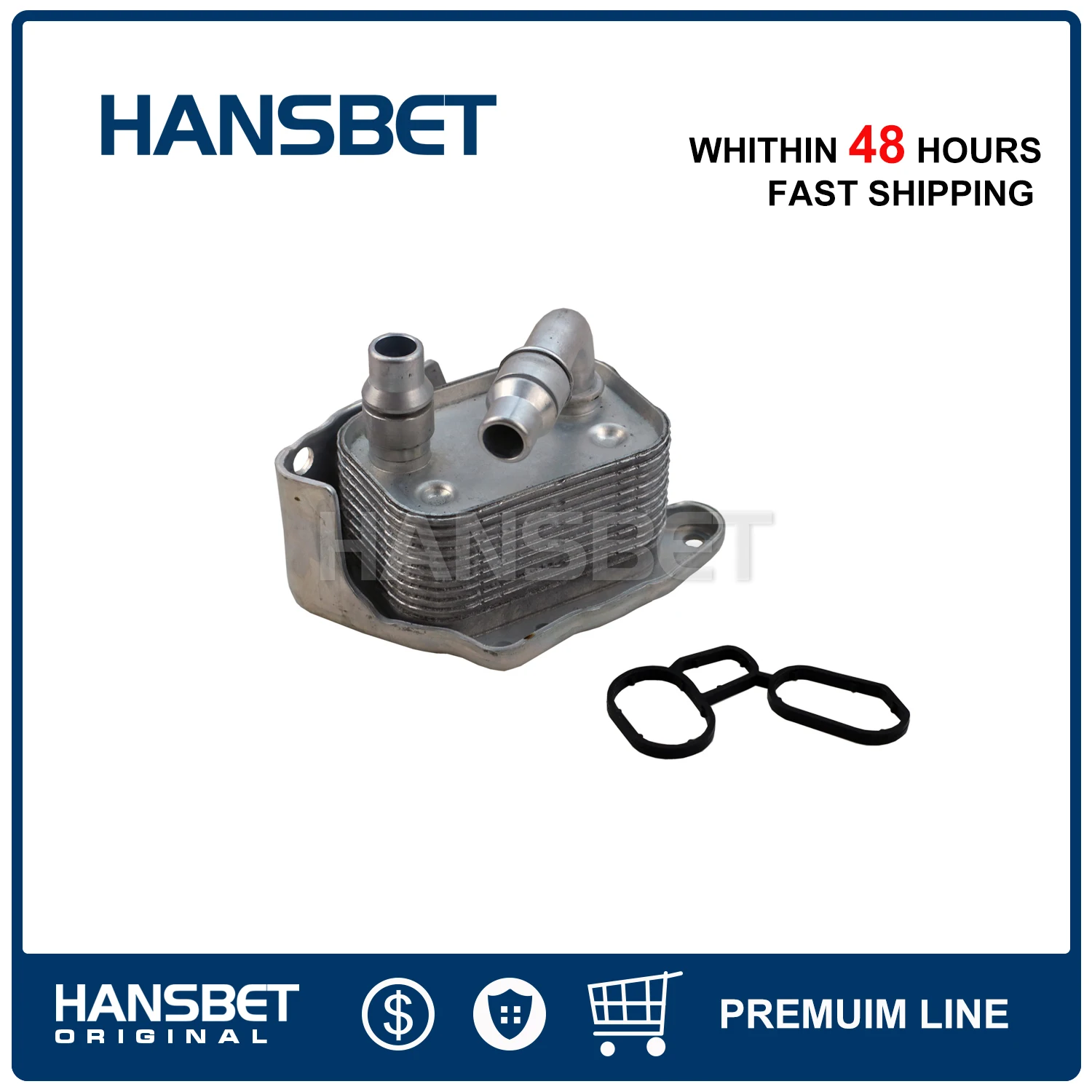 Engine Oil Cooler W/ gaskets 11427508967 for BMW 3 Series E46 E60 E81 E87 E90 316i 318i 318ci 318ti X1 X3 2000-2013 HANSBET