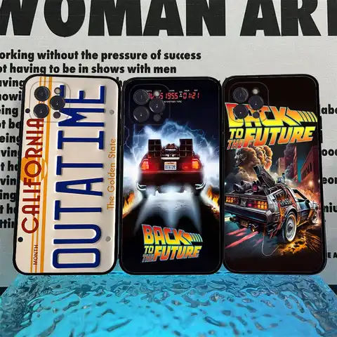 Back To The Future Phone Case For iPhone 17 16 15 14 13 12 Mini 11 Pro Max Soft Silicone Cover