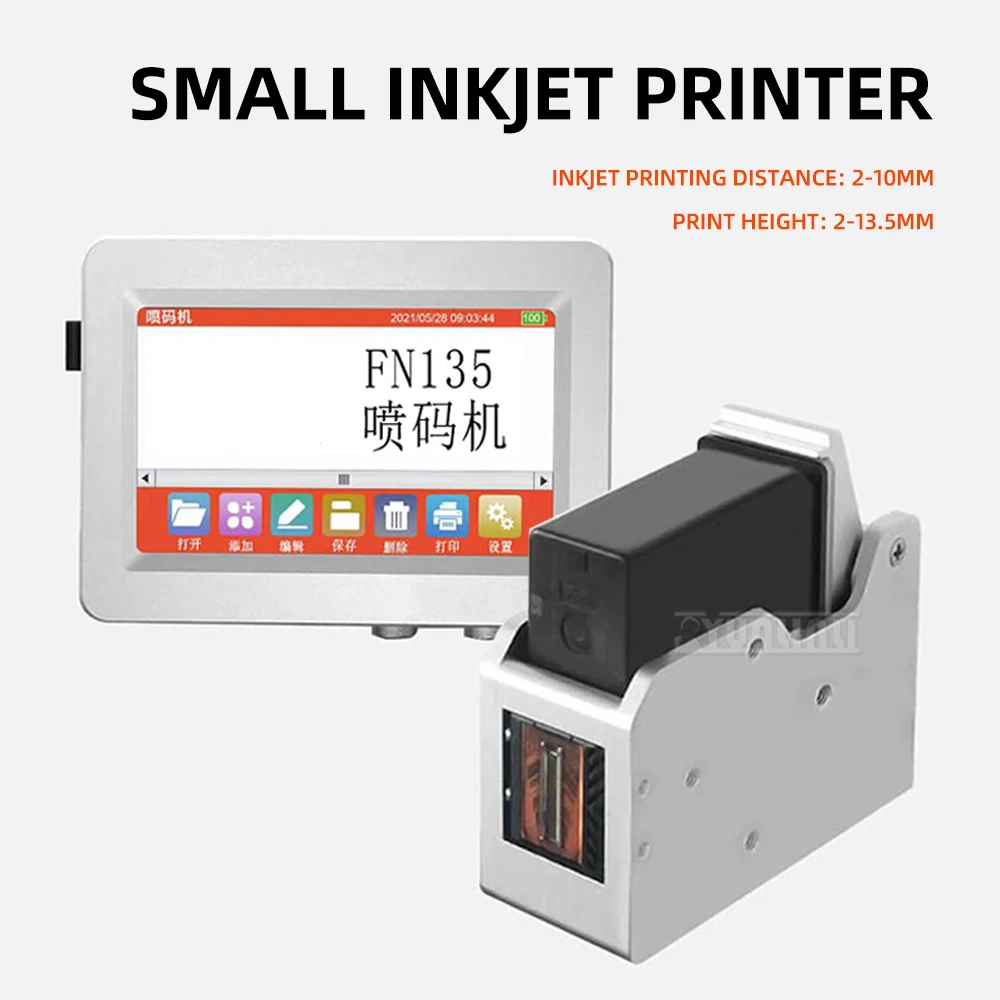 Small Online Inkjet Printer Fully Automatic Production Date & Batch Number Coding Machine for Manufacturing And Packaging