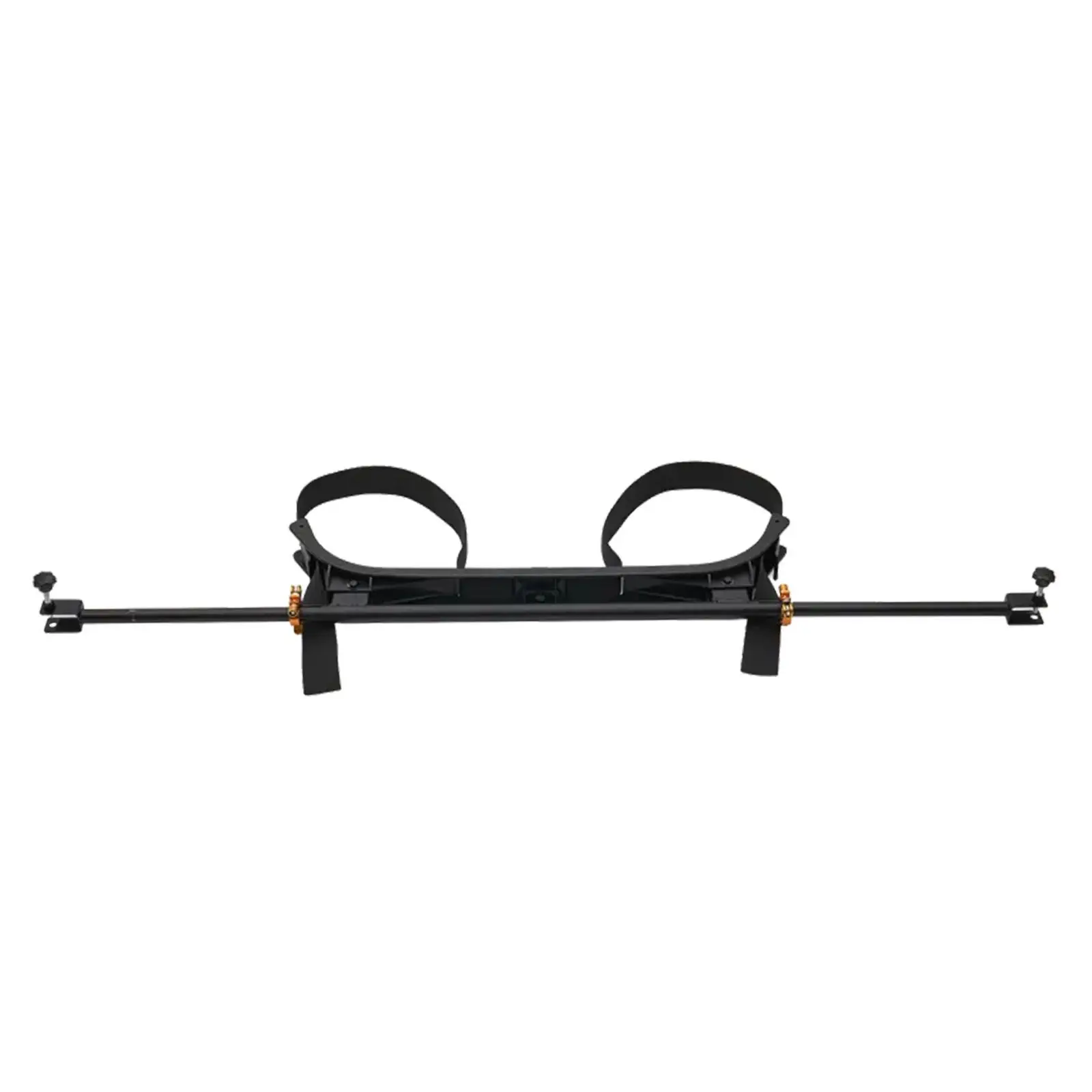 Golf Cart Bag Holder, 53.9 x 7.7 x 2.4 Inch, Compatible with Most 2+2 Golf Cart Rear Seat with 1.2-Inch Square Tubes, Adjustable Rear Seat Carts Club Holder with Strap, No Drilling Required