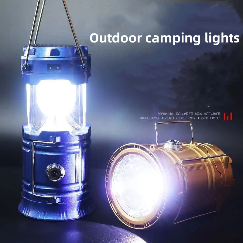 

Camping Waterproof Lamp USB Rechargeable Lantern Camping Light Flashlight Lighting Lantern Lamp Torch Outdoor Camping Light