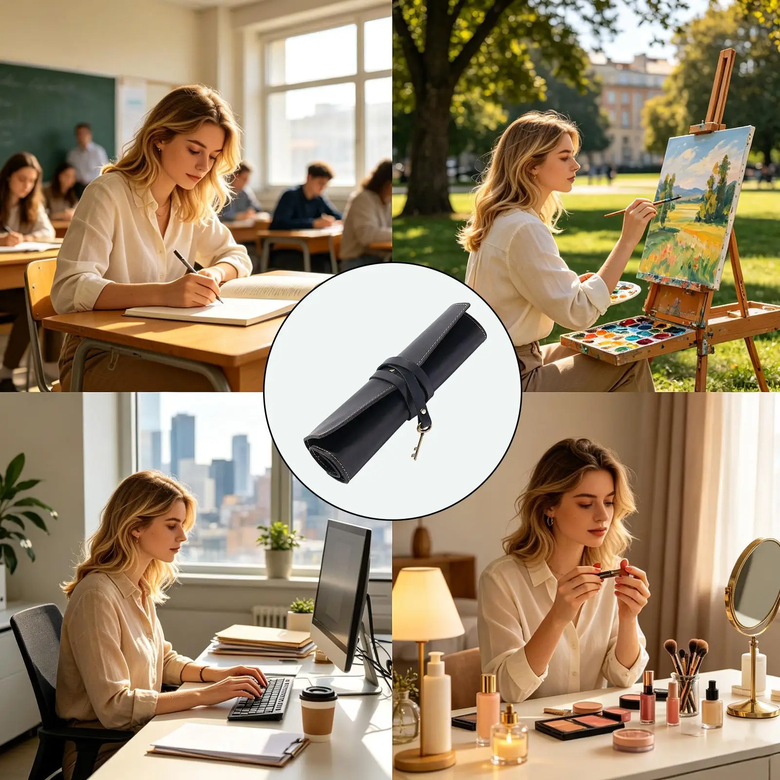 pencil-case-pouch-leather-multi-compartment-roll-up-aesthetic-bag-stationery-organizer-pencil-case-for-teen-student-men-women