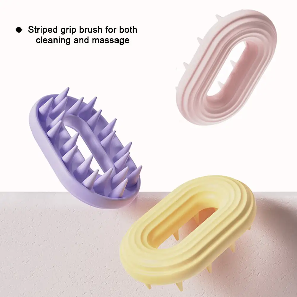 Универсальные новые массажные перчатки для ванной и ванной, безопасные силиконовые аксессуары, щетка для мытья волос, Массажная щетка для головы, инструменты для расчески