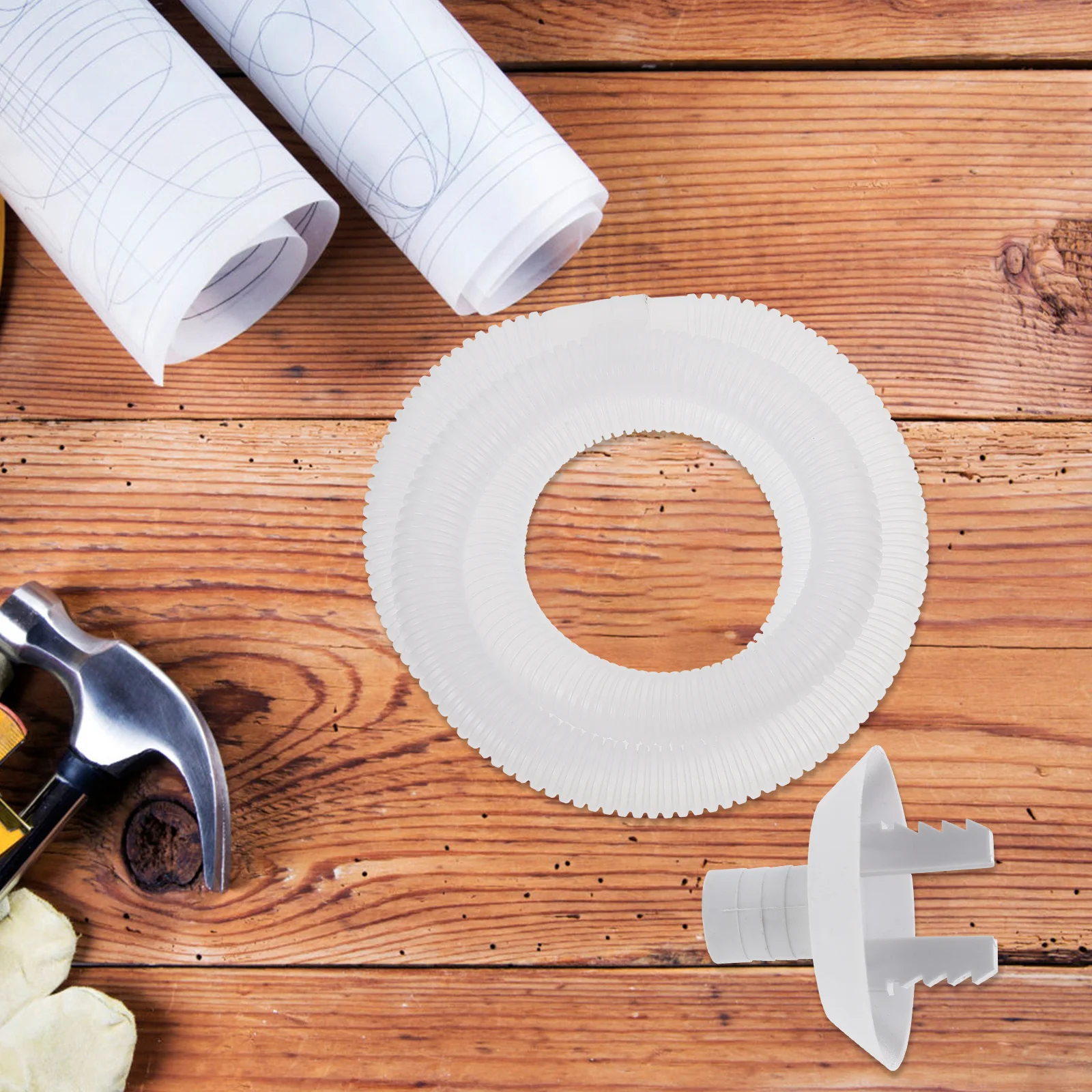 

1 set Window Air Conditioner Drain Kit AC Hose Connector with Rubber Ring 3ft Vinyl Tube for 3 5 Inch Units Split