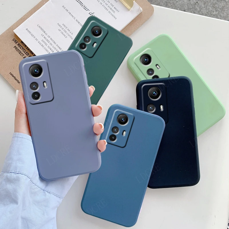 For Cover Xiaomi Redmi Note 12S Case Redmi Note 12S Capas Back Liquid Silicone Soft TPU Fundas Redmi Note 10 11 12 Pro Plus 12S