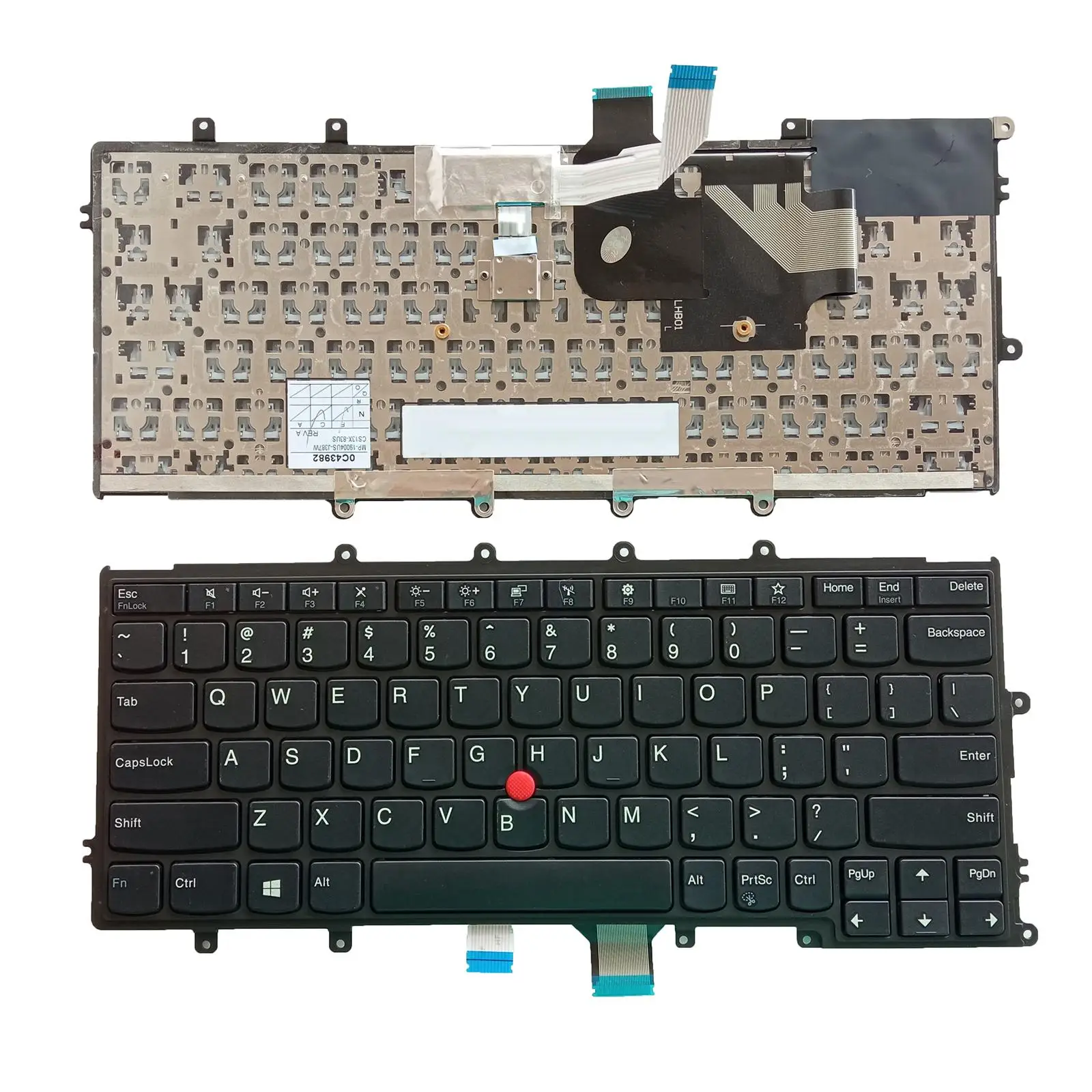 Direct Replace US Layout Keyboard 0C02291 Black English with Point for Lenovo X240 X240S X250 X260 X270