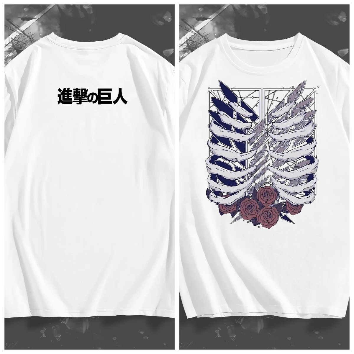 Anime Attack on Titan Survey Corps Graphic Unisex pure cotton T-shirt O-neck Y2k Style Short Sleeve 2026 Summer New Men Tees