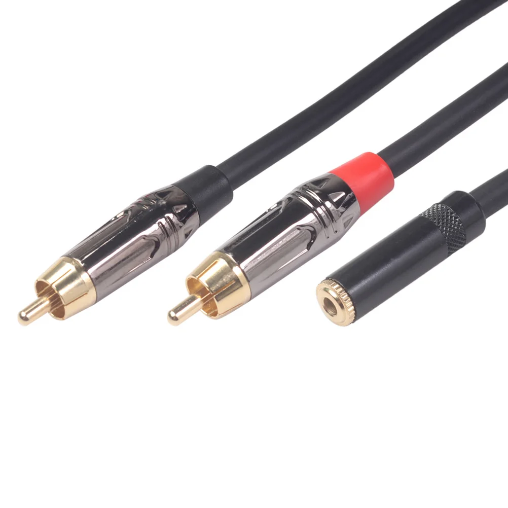 

3.5Mm Female To 2 Male Audio Adapter Cable 0.3M Gold Plated Zinc Alloy Aluminum Port Shell Pvc Coated Flexible For Computer