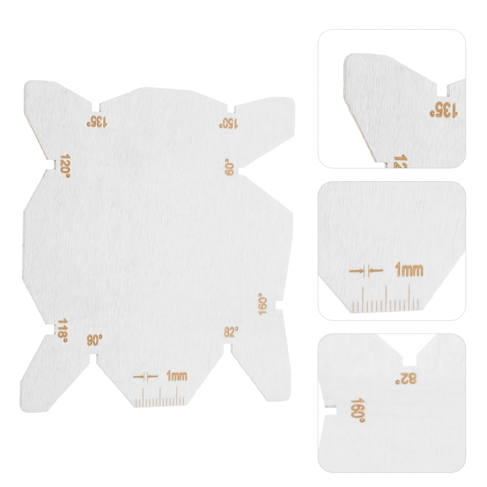 

Front Blade Gauge Protractor Multifunctional Angle Measuring Tool Stainless Steel Drill Gauges