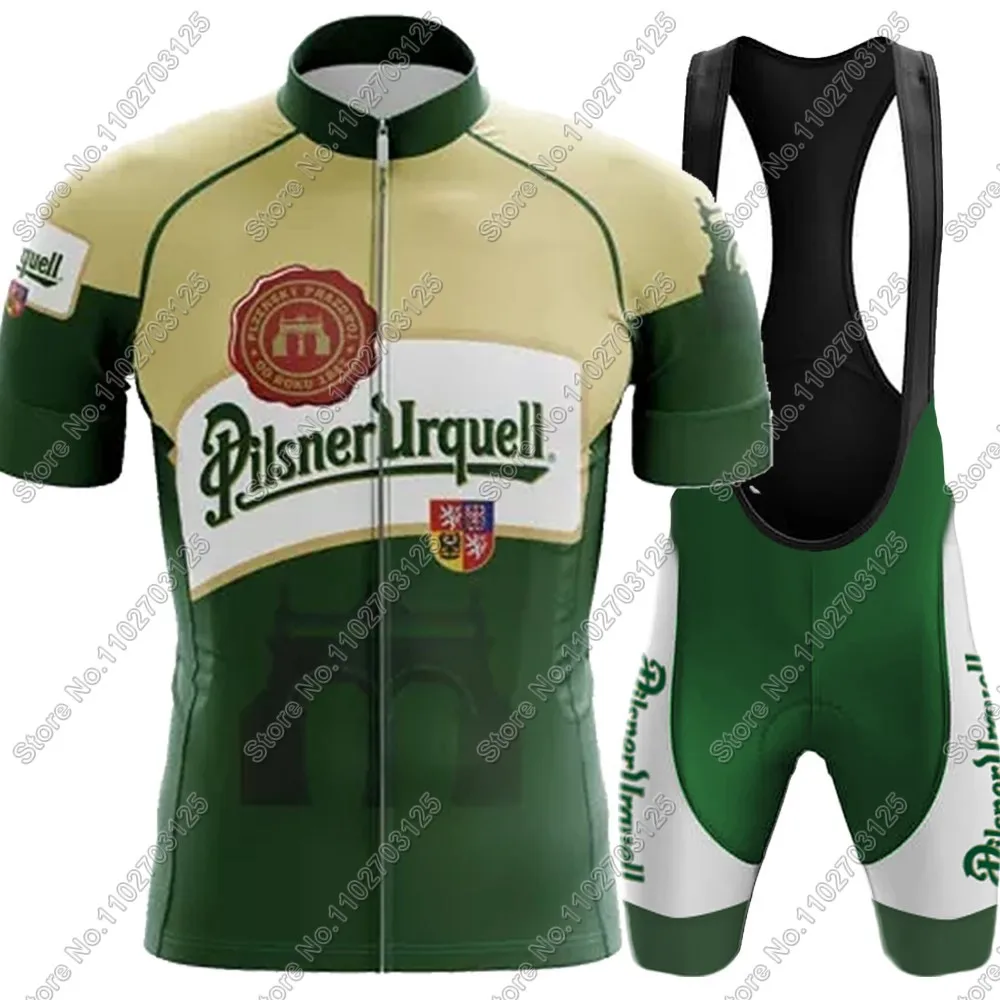 2025 Drink Beer Cycling Jersey Set summer Czech Long Sleeve Clothing shirt Road Pants Bib shorts Bike Suit MTB Maillot image 5