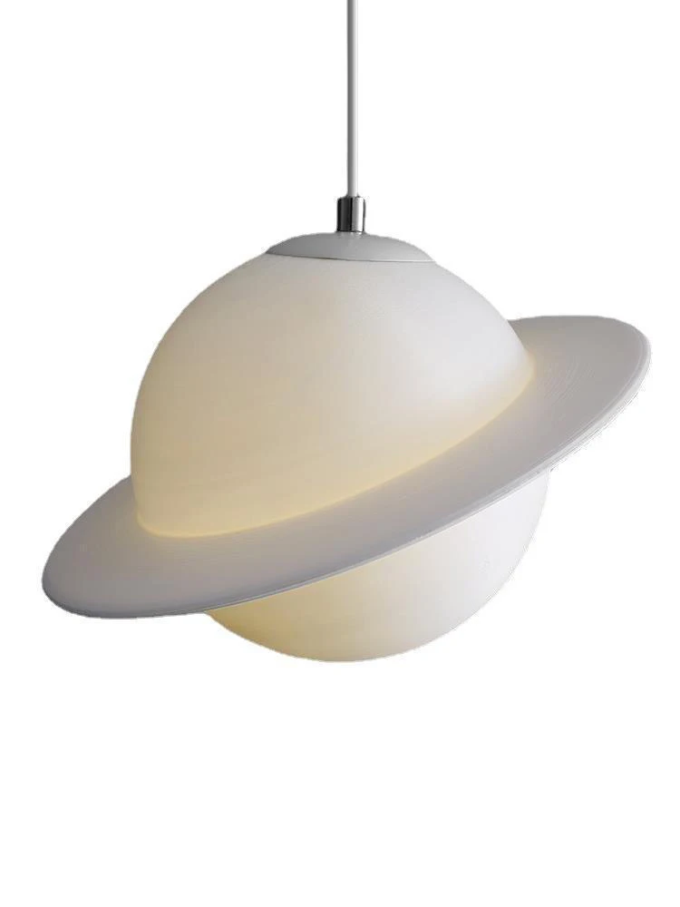 Romantic Planet Saturn Chandelier Bedside Porch Creative Balcony Bedroom Children's Room Light Study Dining Room Pendant Lamp