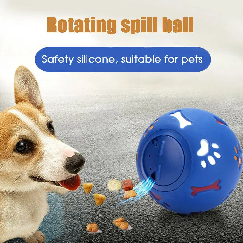 Pet Interactive Puzzle Toy Leakage Food Ball Food Dispenser  Ball Dog Puppy Play Toys