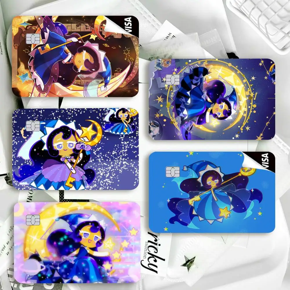 Moonlight Cookie Waterproof Film Skin Cover Credit Card Stickers Debit Front Bank Bus Pass