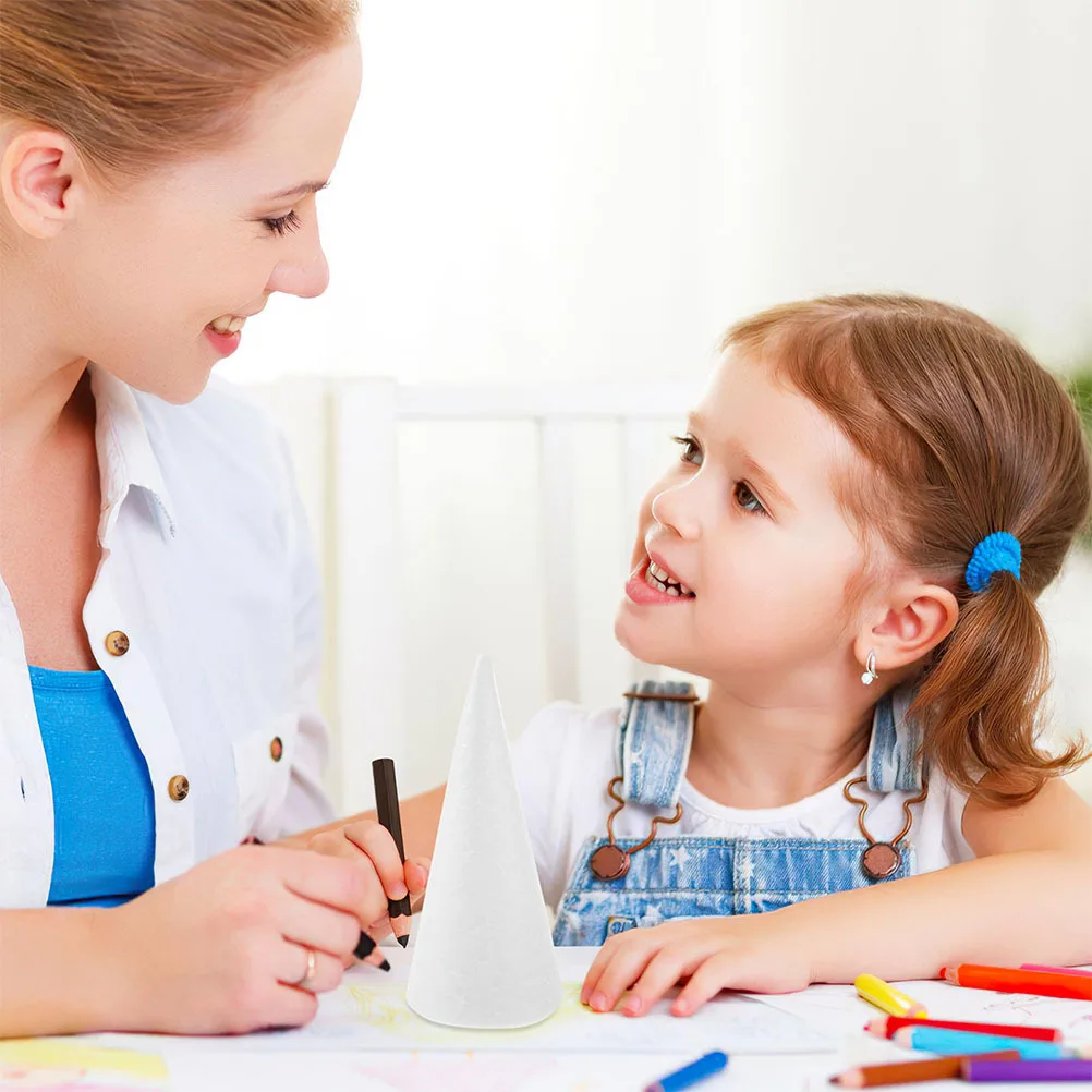 20 Pcs Home Decor Cone Craft Crafting Foam Cones Christmas Tree Ornament