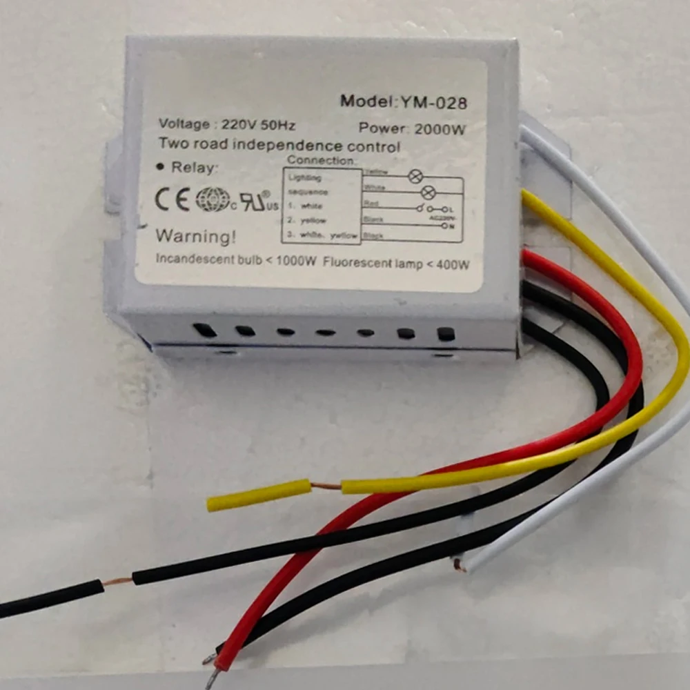 2 Way Light Lamp Switch Digital Switch 220V Light Branching Unit Branch Switch Energy-saving Lighting Accessories High Quality