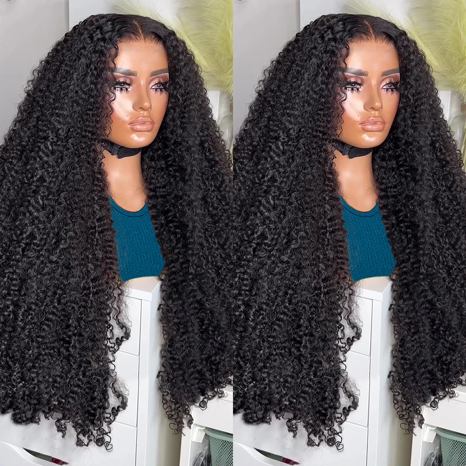 Brazilian Loose Deep Wave 13x4 HD Lace Front Wig 250 Density Transparent Water Curly Frontal Human Hair Wig For Women 30 32 Inch