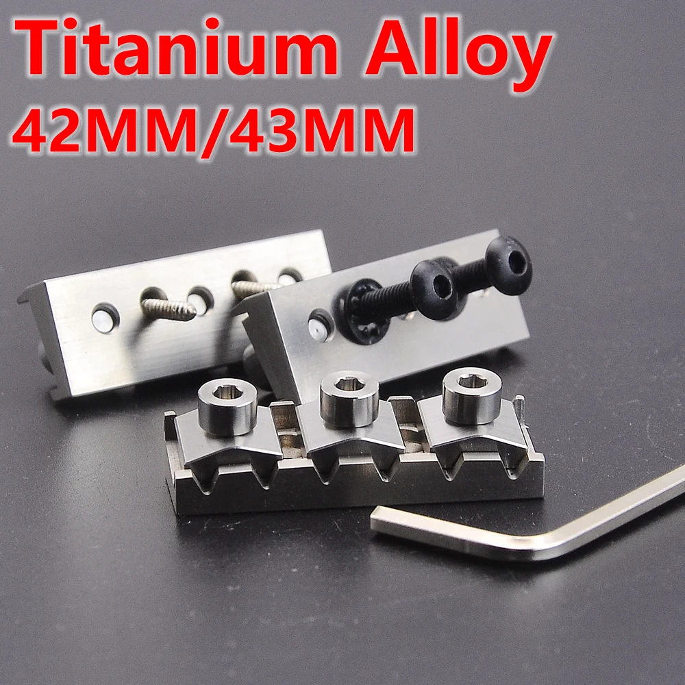 

42MM/43MM Titanium Alloy （TC2）Electric Guitar Tremolo System Bridge Locking Nut String Lock JP(Origin)