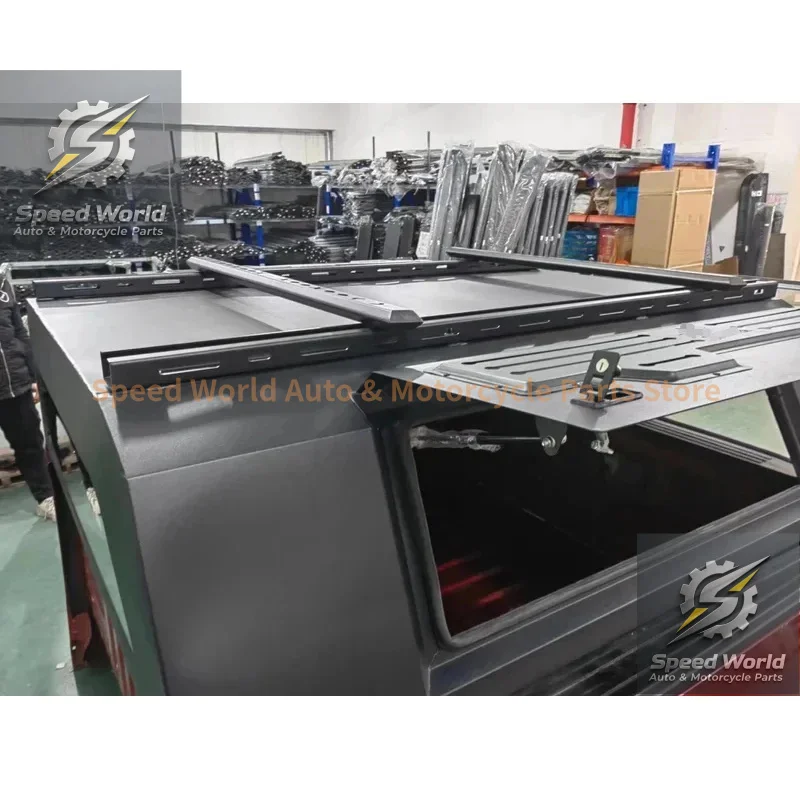 Tri Fold Tonneau , Aluminum Waterproof Pickup Bed Cover Heavy Duty Truck Canopy Exterior Modification Accessories