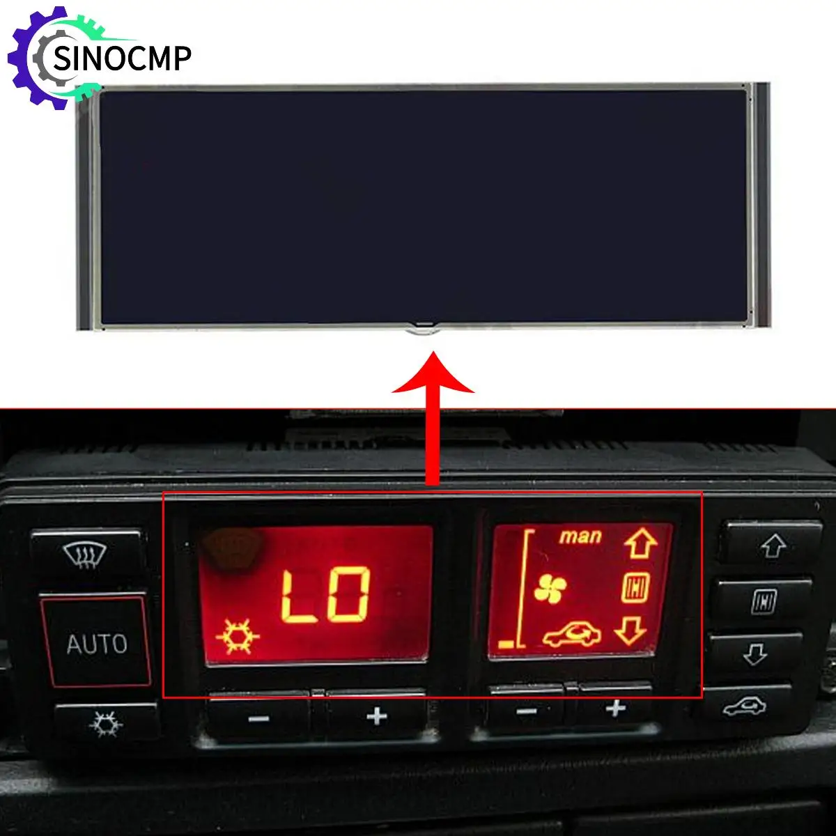 

Dashboard LCD Display Screen For 1997-2006 Porsche 911 996 Boxster 986 RUF AC Heater Temperature Climate Control Repair Parts