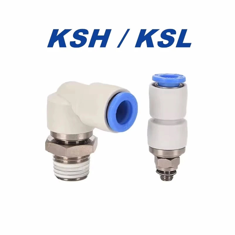 

KSH KSL New Original M3 M5 M6 Rotary One-touch Fittings Standard Type High Speed 4 6 8 10 12 KSH4-M5