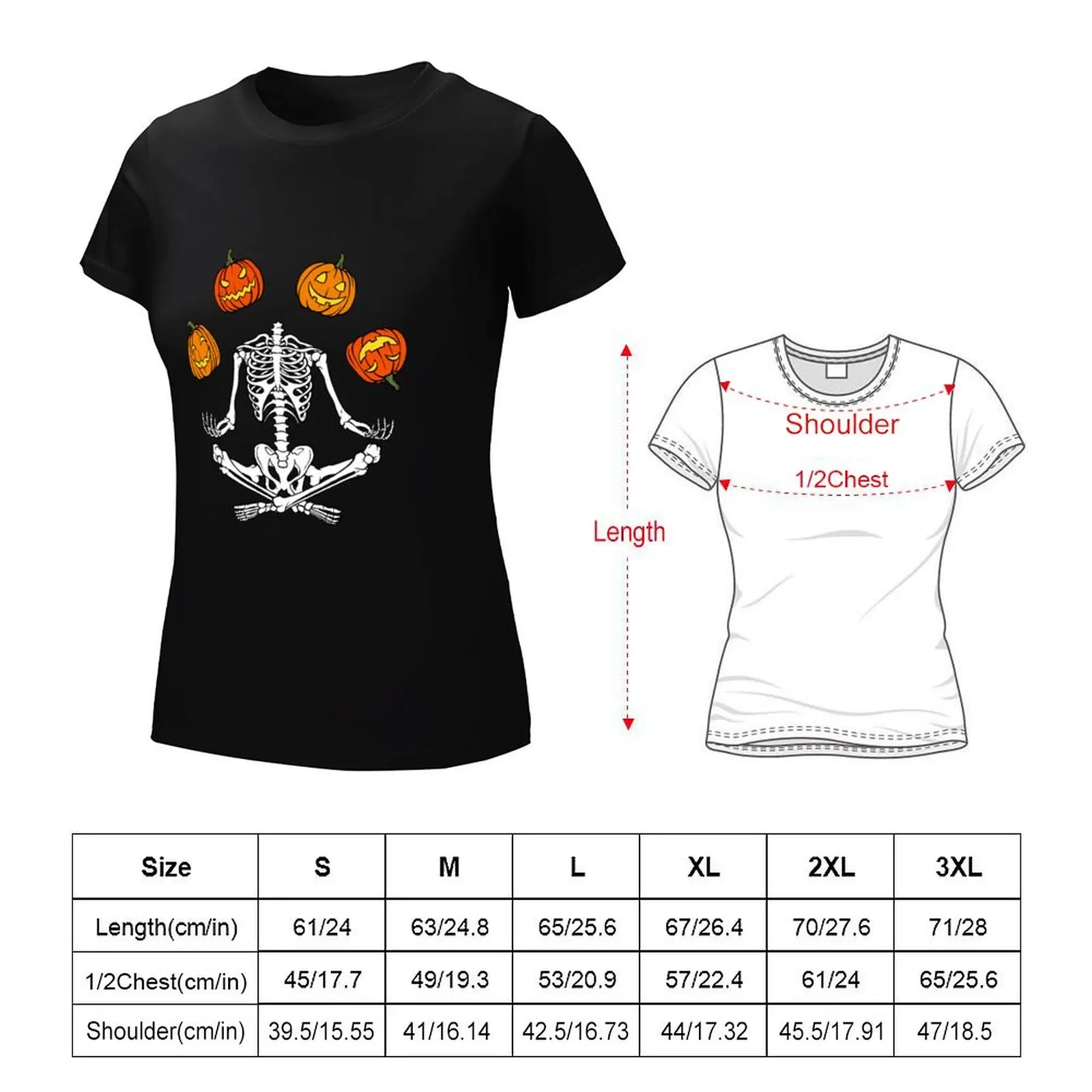 Spooky Halloween Skeleton T-Shirt customizeds sports fans quick drying funny ariat shirts for Women