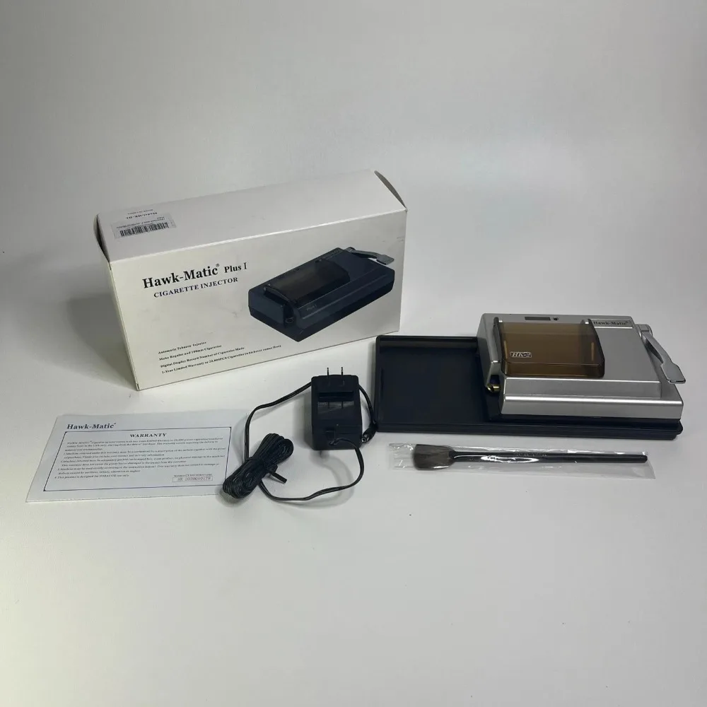 

Hawk-Matic-2 Electric Tobacco Filling Machine with Cigarettes Rolling Tray Cigarette Machine 5.5mm 6.5mm 8mm Caliber Available