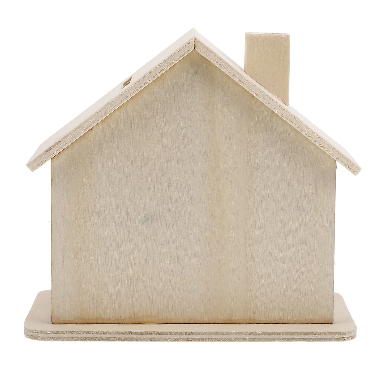 5個入り 未塗装木製ハウス型貯金箱 DIYクラフト貯金箱 子供用マネーホルダー 手作りコインジャー ハウス型コインジャー