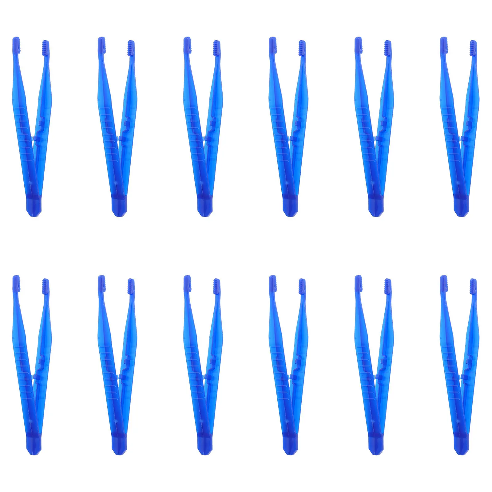 

100pcs Disposable Plastic Tweezers Lightweight Precision Forceps For Lab Science Classroom Crafting Beading Jewelry Making Tools