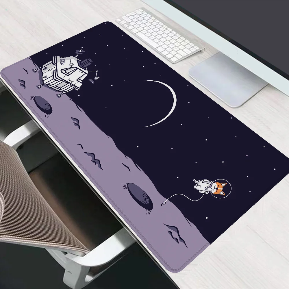 Lunar Landing Xxl Mouse Pad 900x400 Desktops Setup Gaming Accessories Computer Mat Pc Gamer Mousepad Mats Keyboard Extended Desk