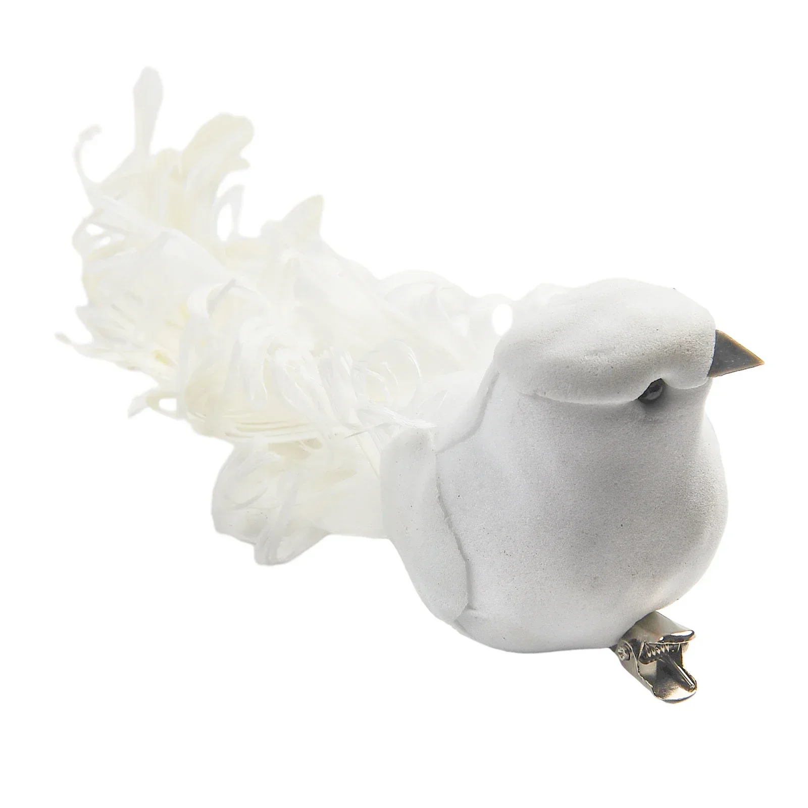 Brand New Artificial Bird Décor 4PCS Christenings Decorative Feathers Foam For Wedding Lover Peace Doves Small