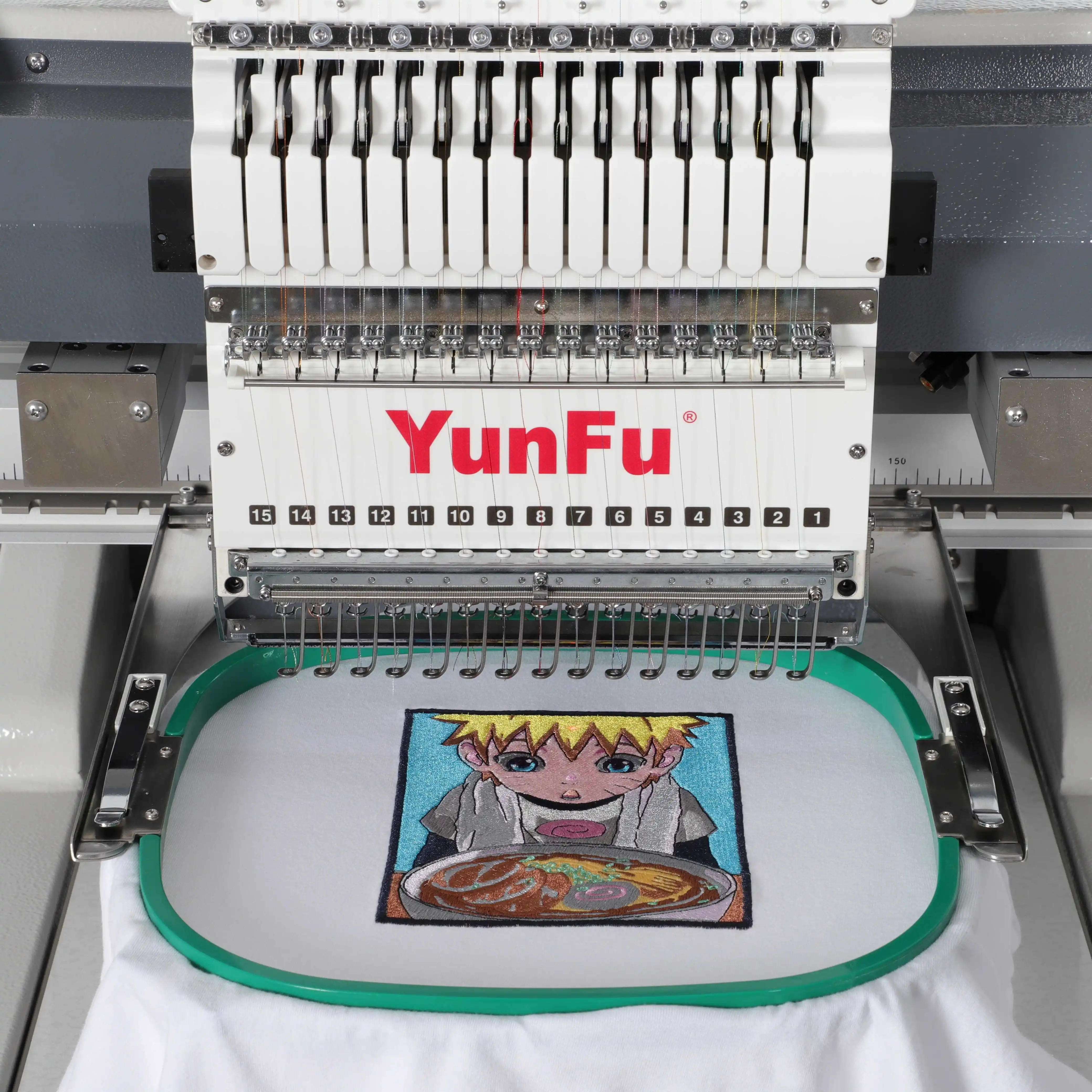 Single Head 12 15 Needles Computerized Cap Embroidery Machine New 1200 RPM Home Use T-Shirt Printing Shops Pump & Bearing