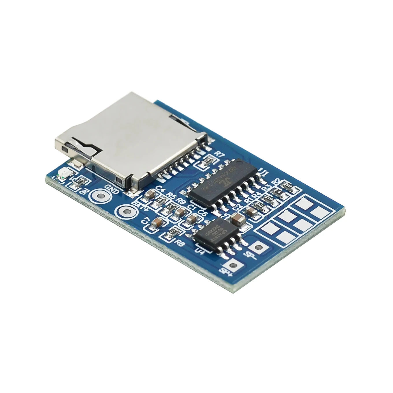 TF card MP3 decoder board with 2W power decoding module 3.7-5V mixed mono playback with memory