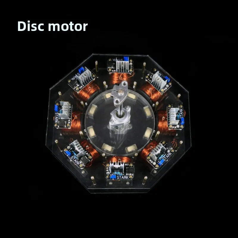 Brushless motor, disc-type high-power electric motor, large-scale pseudo-perpetual motion machine