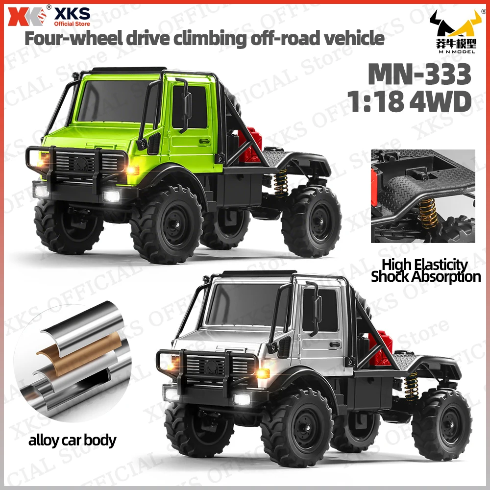 

XKS Mangniu Mn333 1/18 Scale Alloy Body Full Proportion Control High Simulation Off-Road RC Car 2.4G Toy Gift for Boys