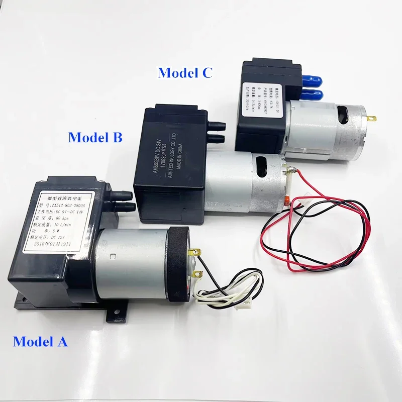 

Micro 555 Piston Vacuum Air Pump DC 12V 10.5L/min Large Flow Small Screen Separator Vacuum Pump Massager Negative Pressure Pumps