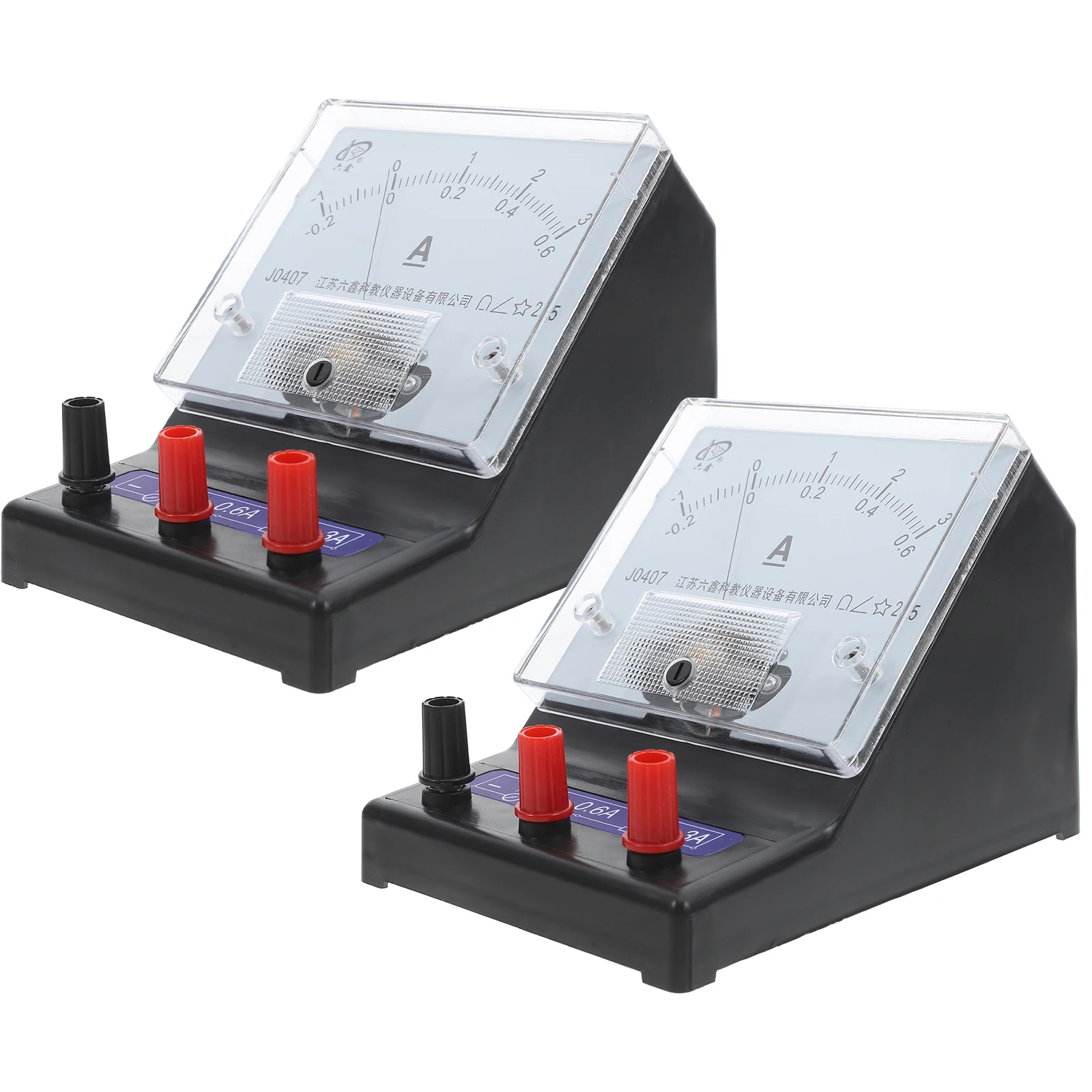 

2PCS Electric Meter Ammeter Dc Current Voltmeter Teaching Classroom Physics Equipment Dual Range High Accuracy