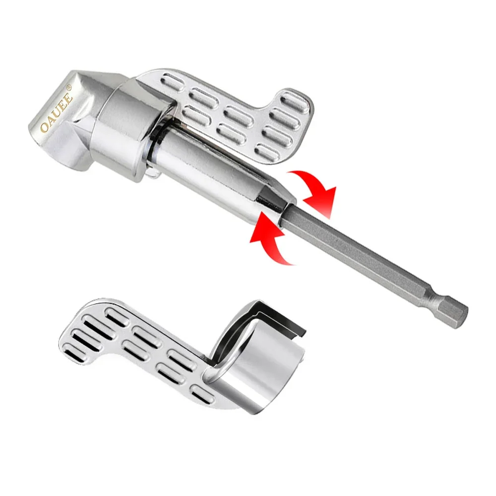 1/4 Hex 105 Degree Angle Screwdriver Adjustable Elbow Screwdriver Socket Holder Hexagon Socket Handle Screwdriver Hand Tools