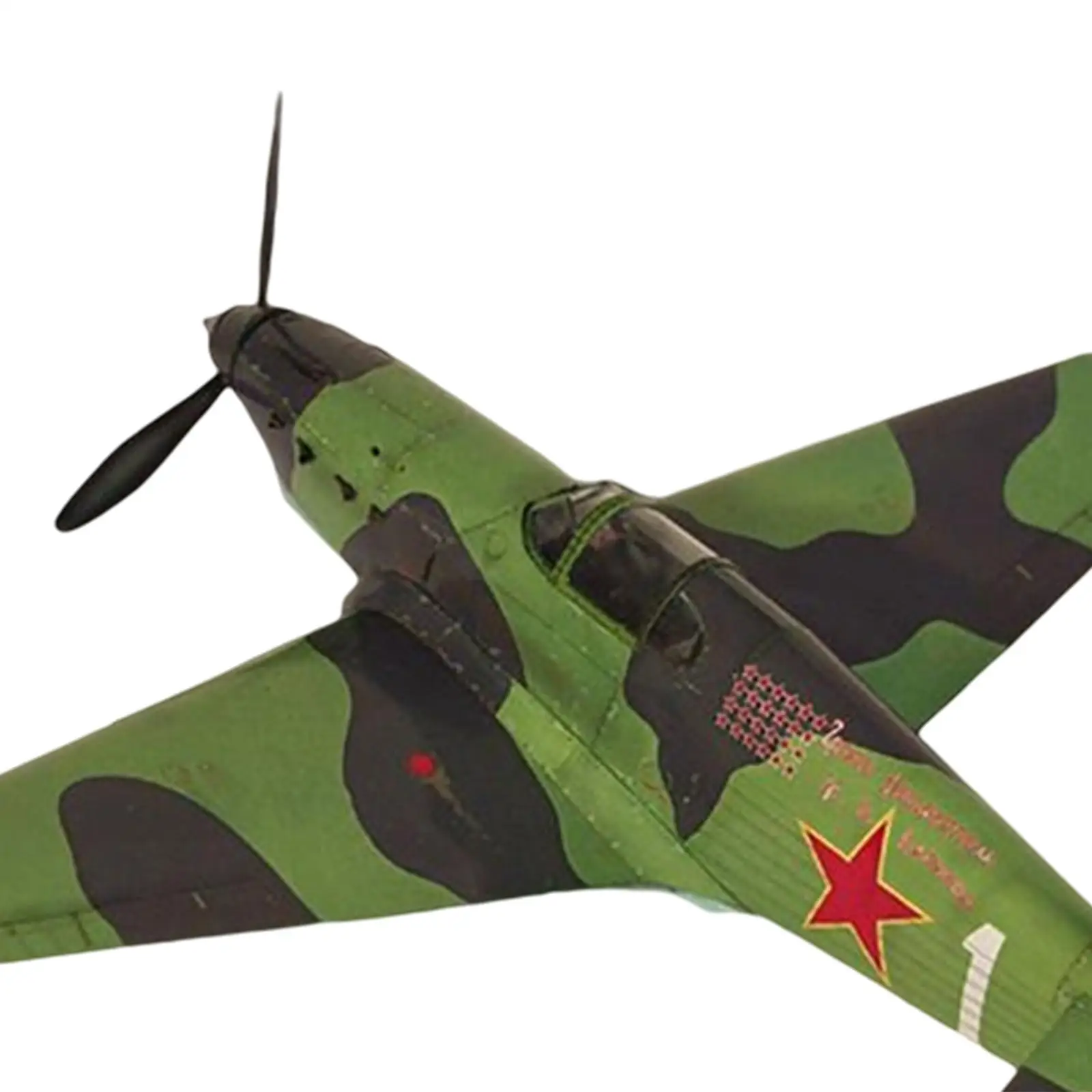 1:35 Scale Soviet Yak 1 Fighter Aircraft Paper Model for Home Teens Souvenir