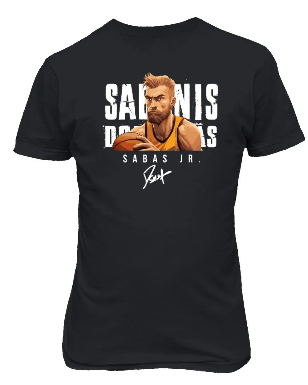 Basketball Player Sabonis Sacramento Signed Funny Unisex T-Shirt