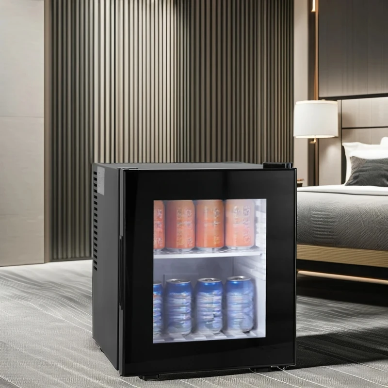 Sturdy 20L Glass Door Portable Fridge Freezer Compact Cooler 12V 24V Home Office SUV Camping Parts