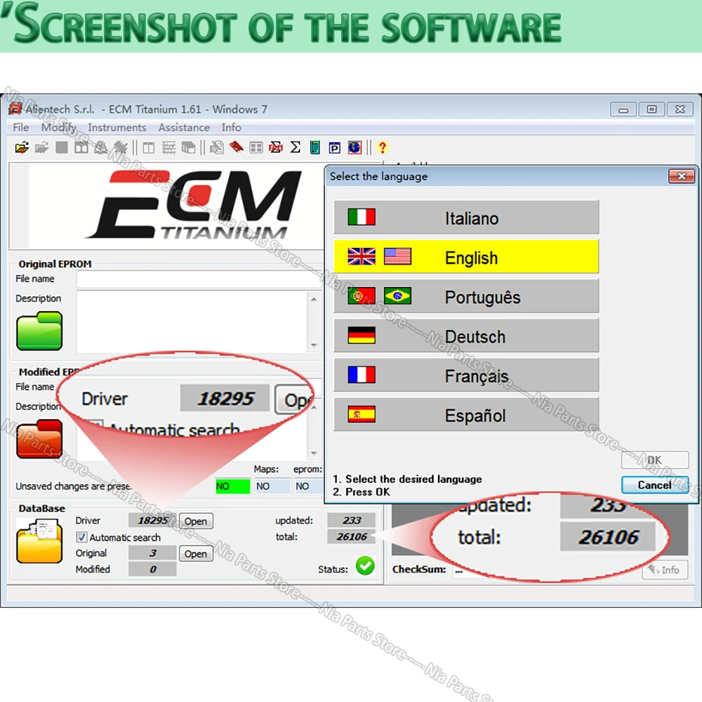 ECM Titanium V1.61 Scanning tool diagnostic pour voiture 1.61 ECM Titanium Repair Tool Vehicle Maintenance tuning cars Program