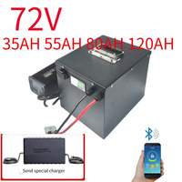 GLT 72V 35AH 55AH 80AH 120AH Lifepo4 ion battery energy storage BMS 2000W-7000W motorcycle electric car electric forklift