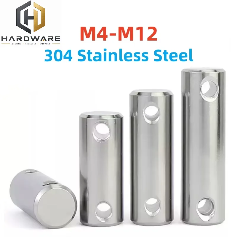 Shaft Locating Pins M4 M5 M6 M8 M10 M12 304 Stainless Steel Double-ended Cylindrical Pin With Holes Positioning Pins
