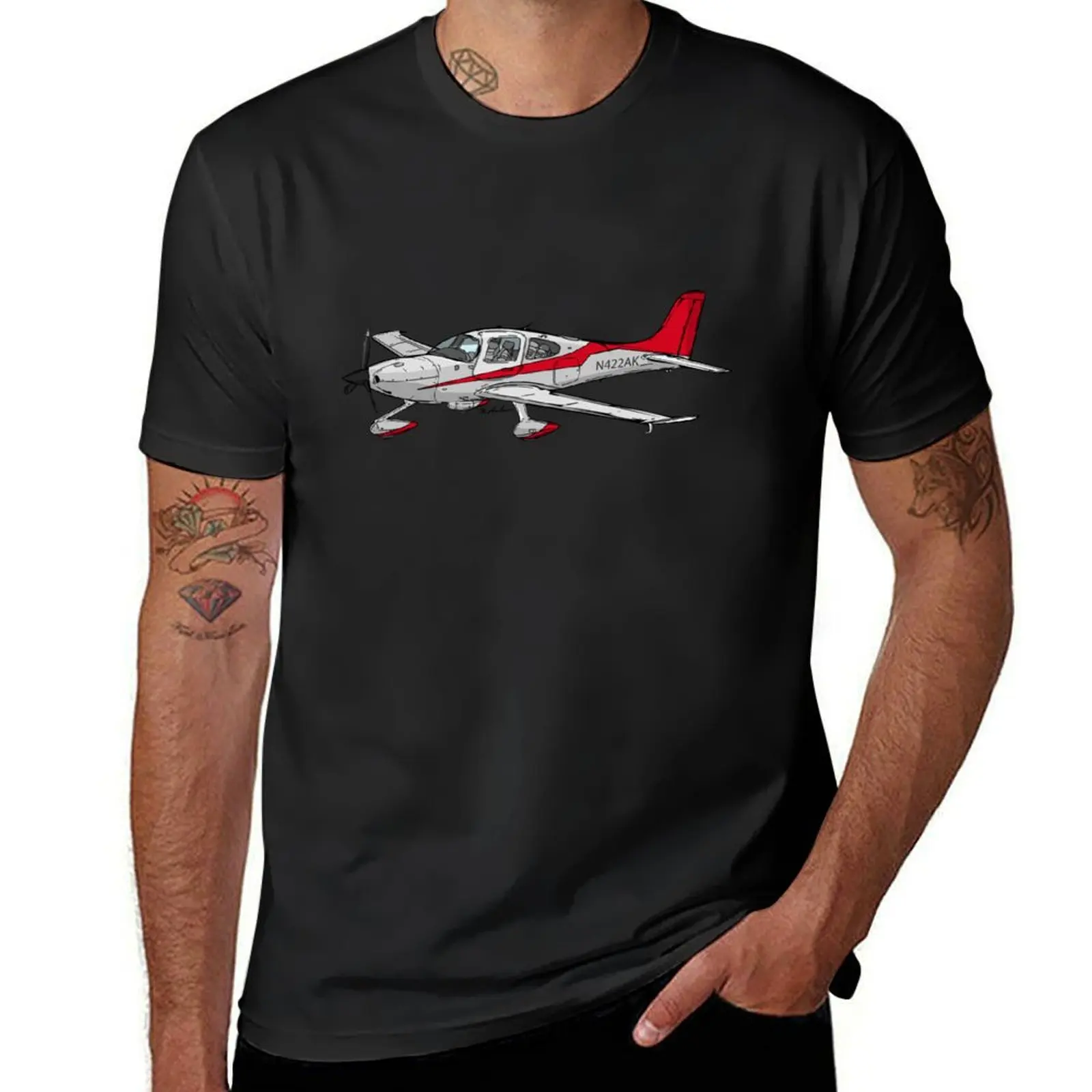 Cirrus N422AK T-Shirt graphics plus size tops mens clothing