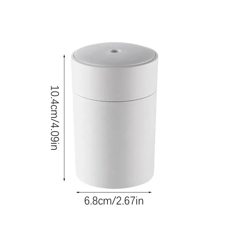 USB Humidifier For Desk 200ml Lighted USB Mini Humidifier For Nightstand Even Spraying Household Humidifier With Changeable