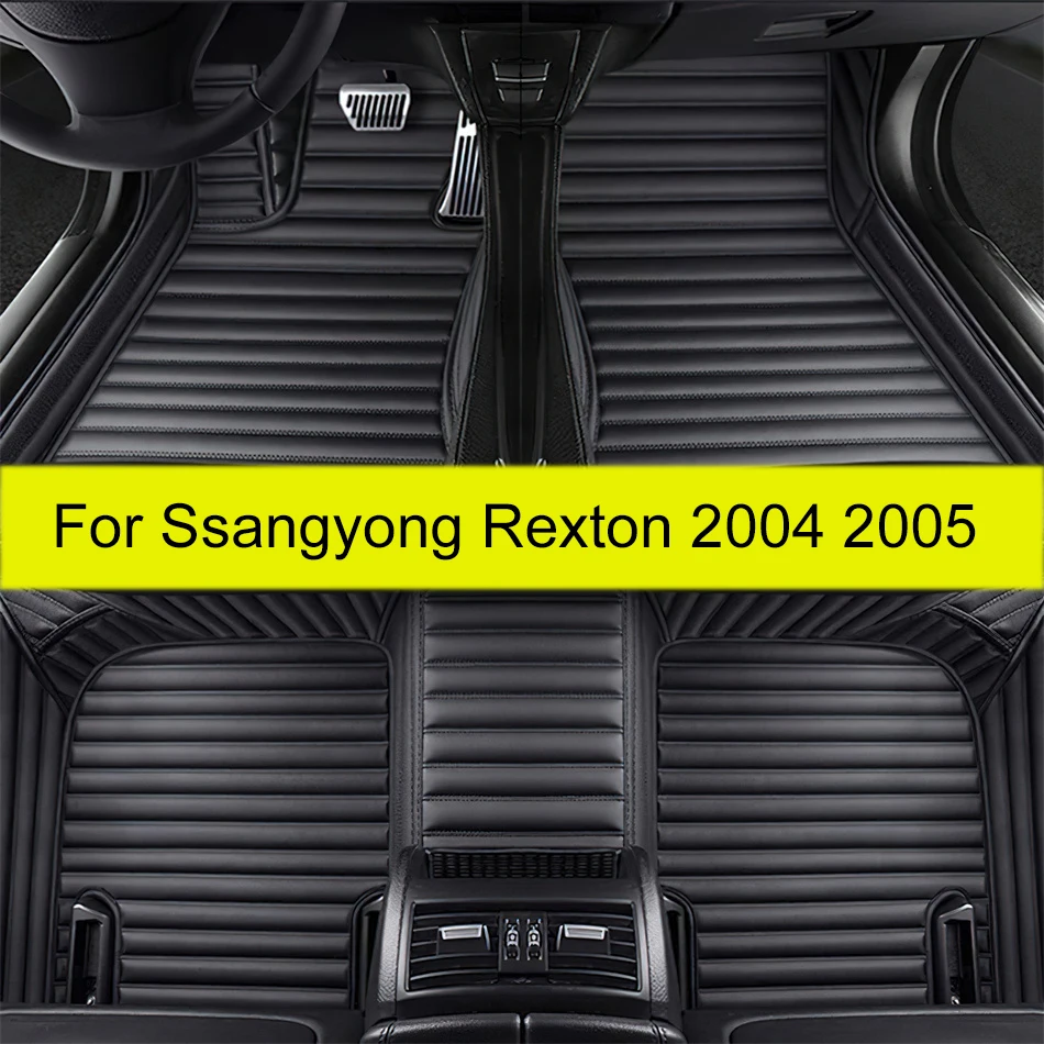 Car floor mats for Ssangyong Rexton 2004 2005 Custom auto foot Pads automobile carpet cover