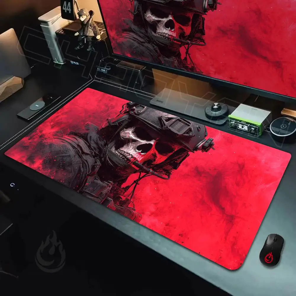 Mysterious Skeleton Soldiers Mouse Pad Desk Mat Large Computer Office Carpet Mousepad Gamer Gaming PC Accessories Keyboard Rug