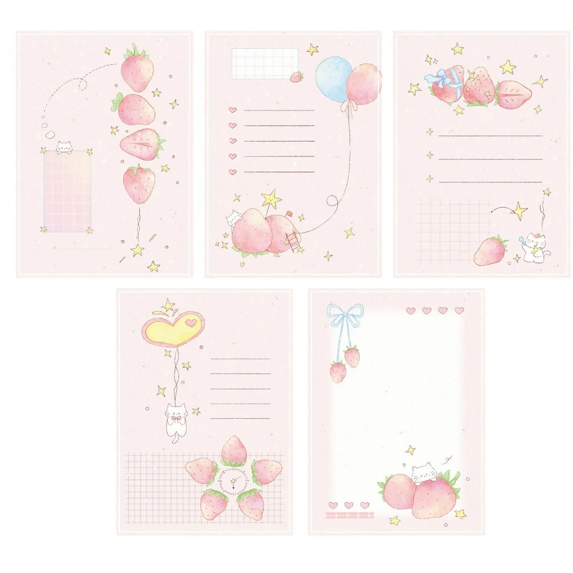 M5 Page colorée 30 feuilles feuilles mobiles Page intérieure Journal carnet de croquis accessoires Journal fournitures de bureau