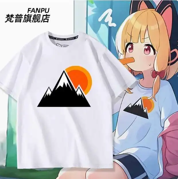 

Anime Blue Archive Saiba Momoi Short Sleeve T-Shirt Summer Cosplay Costume Casual Student Loose Tops anime